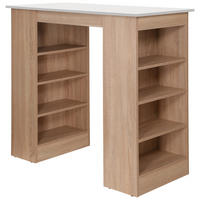 BARTISCH rechteckig Weiß, Eichefarben  - Eichefarben/Weiß, Design, Holzwerkstoff (103/50/115cm) - Respekta