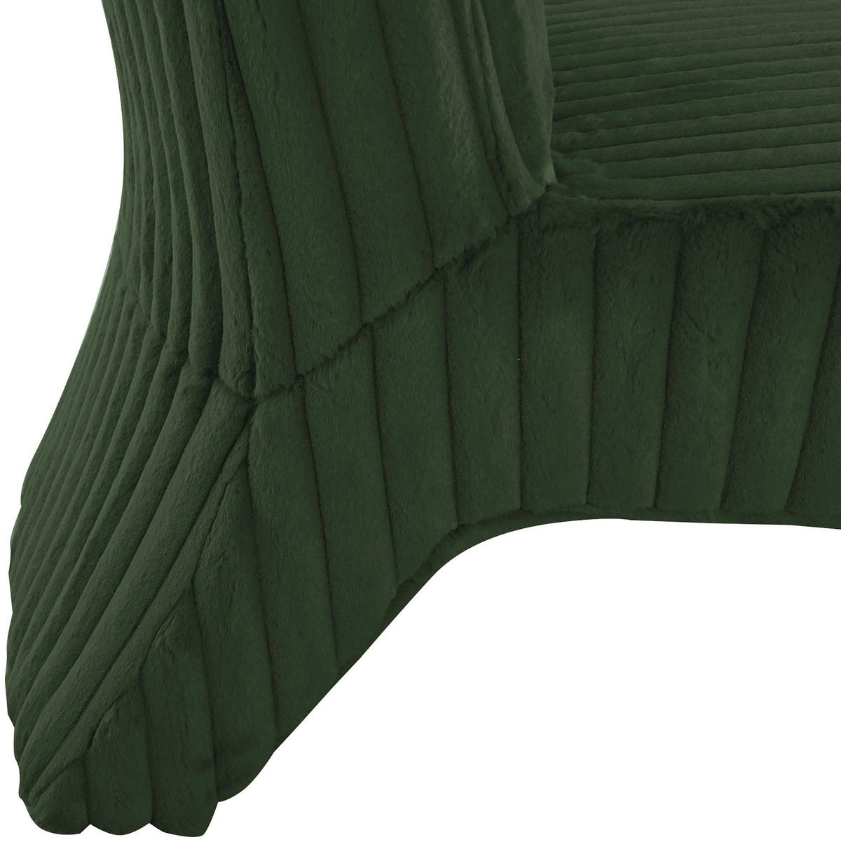 SESSEL in Cord Dunkelgrün  - Dunkelgrün/Schwarz, Konventionell, Kunststoff/Textil (68/72/89cm) - MID.YOU