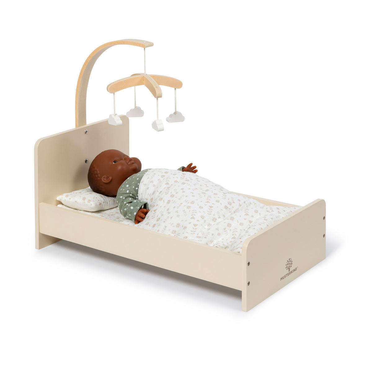 PUPPENBETT ROBINIA  - Beige, Basics, Holz (49/27,5/41,5cm) - MUSTERKIND