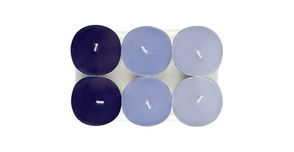 TEELICHTSET 6 Stück - Lila/Violett, Basics, Naturmaterialien/Paraffin (5,7/1,9cm) - Ambia Home