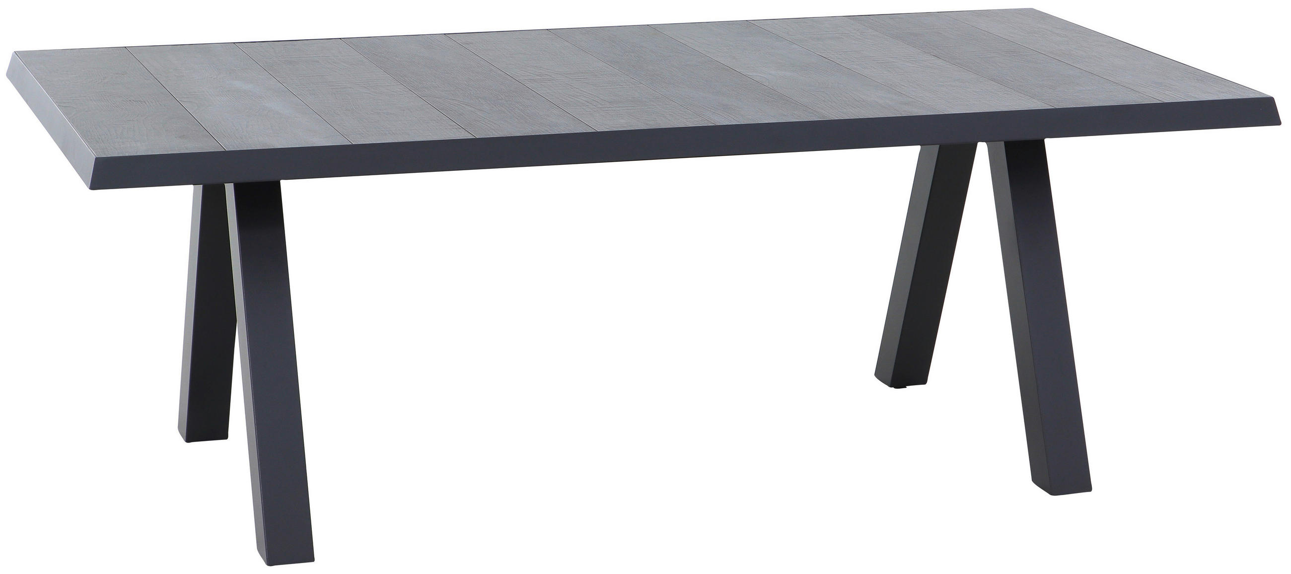 GARTENTISCH 200/100/74 cm Metall rechteckig  - Schieferfarben/Anthrazit, Basics, Keramik/Metall (200/100/74cm) - Siena Garden