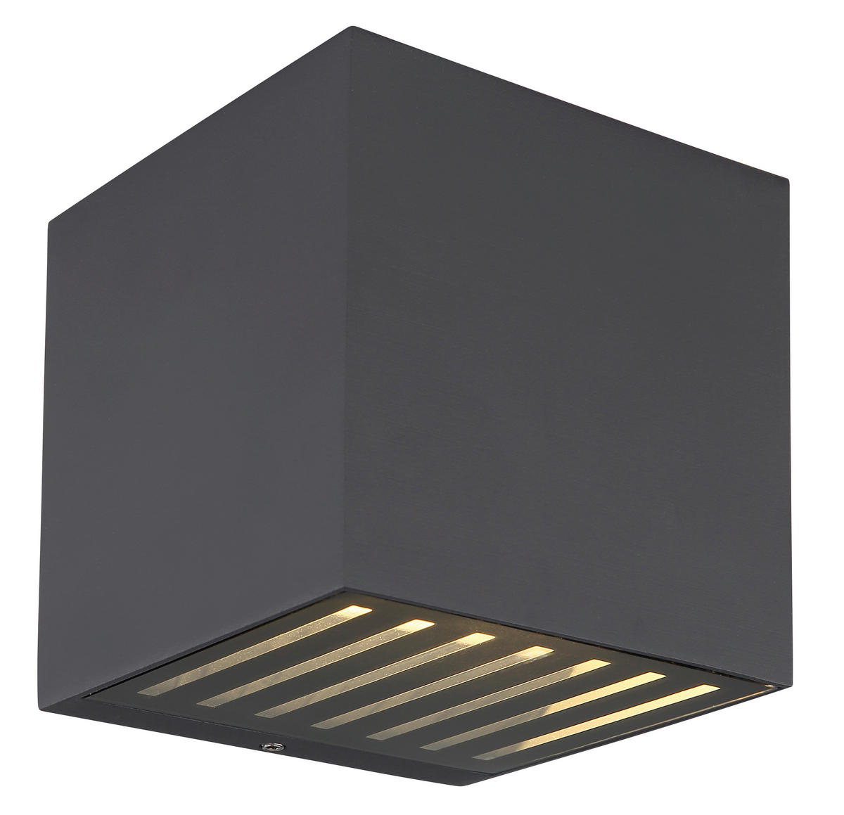 VÄGGLAMPA FÖR UTOMHUS - klar/svart, Basics, metall/glas (10/10/10cm) - Globo
