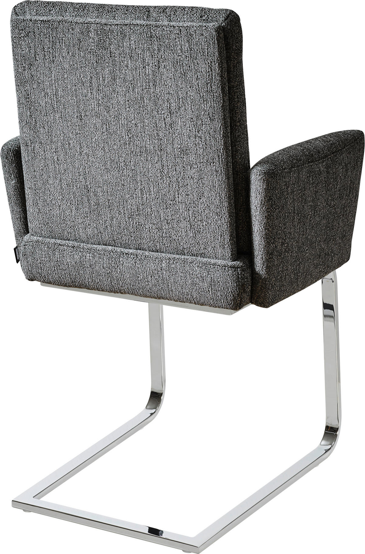 ARMLEHNSTUHL  in Stahl Chenille  - Blau/Chromfarben, Design, Textil/Metall (60/92/60cm) - Dieter Knoll