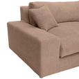 ECKSOFA  Braun Bouclé  - Greige/Schwarz, MODERN, Kunststoff/Textil (255/255cm) - Landscape
