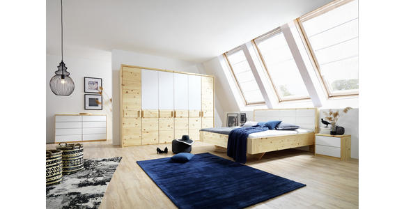 DREHTÜRENSCHRANK in Zirbelkieferfarben - Zirbelkieferfarben, Natur, Holz (298/225/61cm) - Valnatura