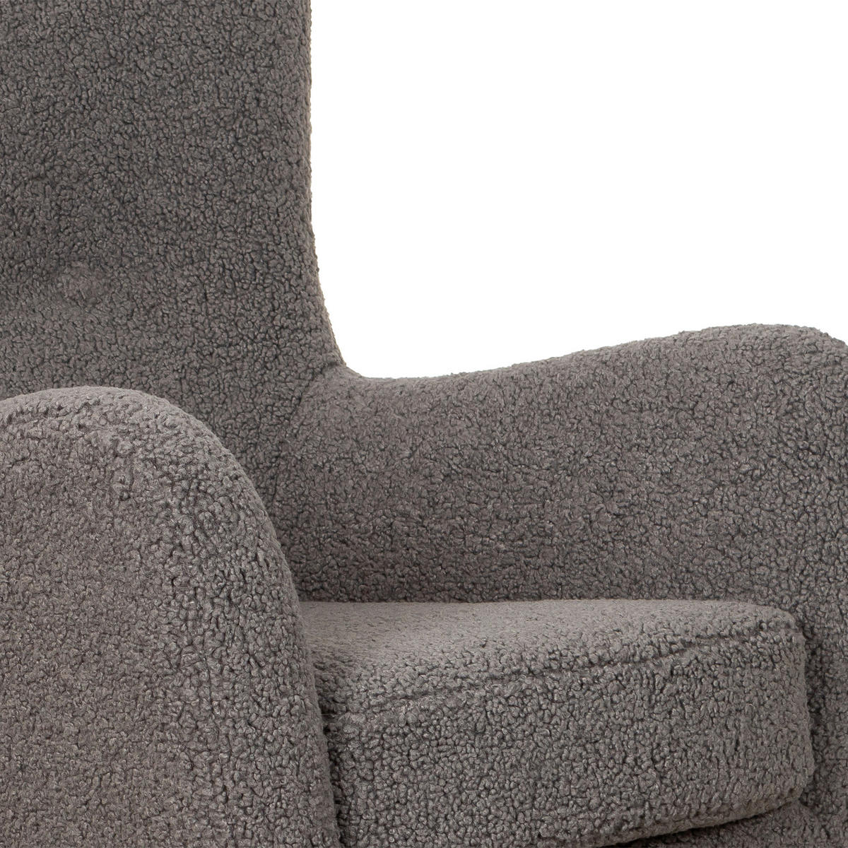 FÅTÖLJ i trä, textil grå, svart  - svart/grå, Design, trä/textil (85/90/80cm) - Best Price