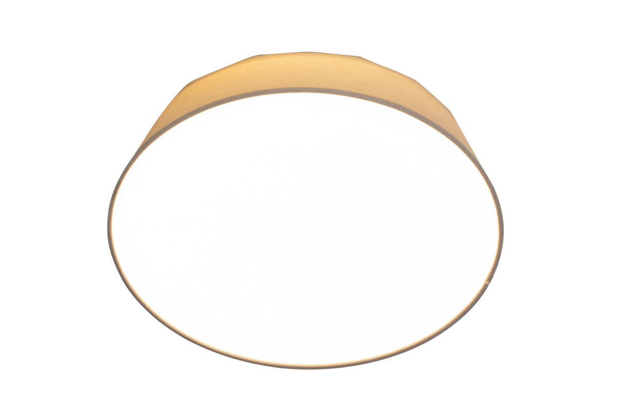 LED-DECKENLEUCHTE 40/12,7 cm   - Hellgrau, Basics, Kunststoff/Textil (40/12,7cm) - Novel