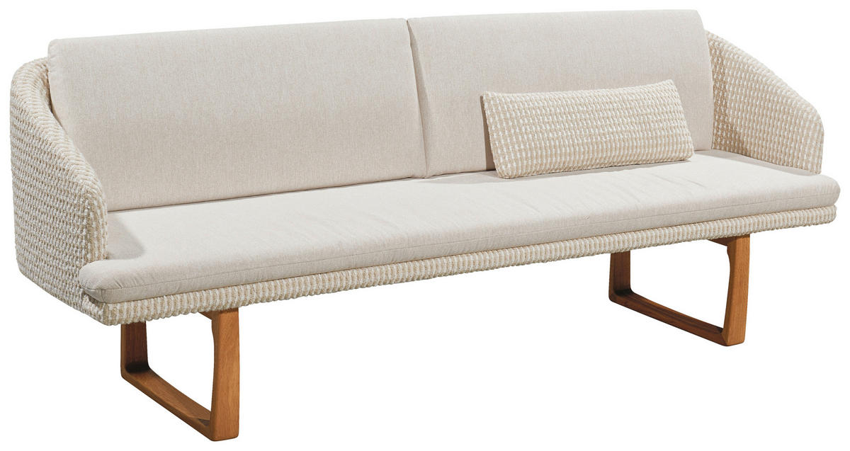 SITZBANK 235/91/68 cm Flachgewebe Naturfarben massiv  - Eichefarben/Beige, Design, Textil (235/91/68cm) - Lomoco