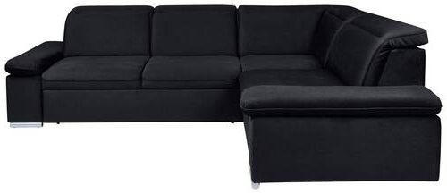 MID.YOU ROZKLADACIA ROHOVÁ POHOVKA, textil, čierna