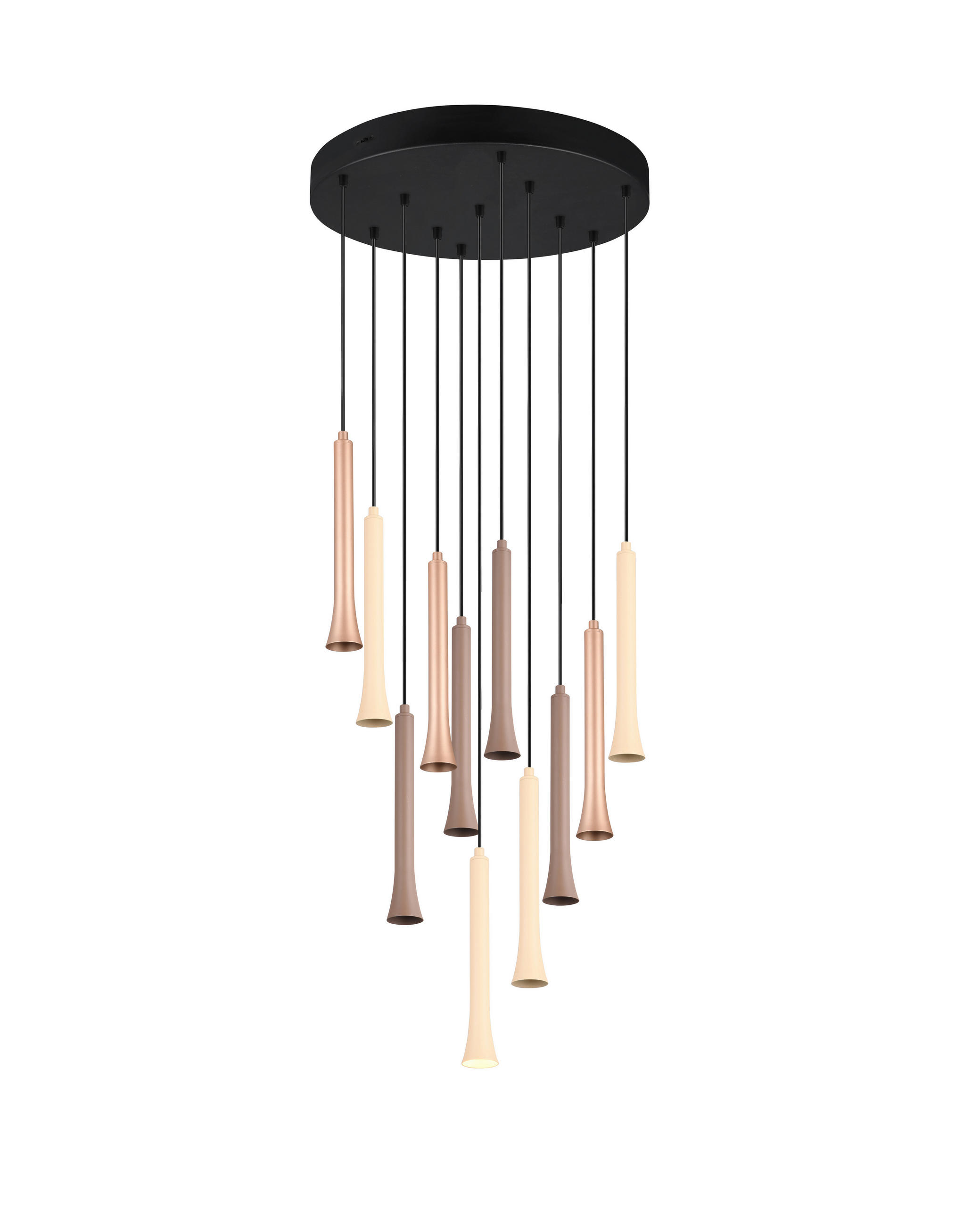 LED-PENDELLEUCHTE 40,5/150 cm - Beige/Multicolor, Design, Metall (40,5/150cm) - Trio Leuchten