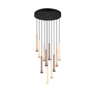 LED-PENDELLEUCHTE 40,5/150 cm    - Beige/Multicolor, Design, Metall (40,5/150cm) - Trio Leuchten