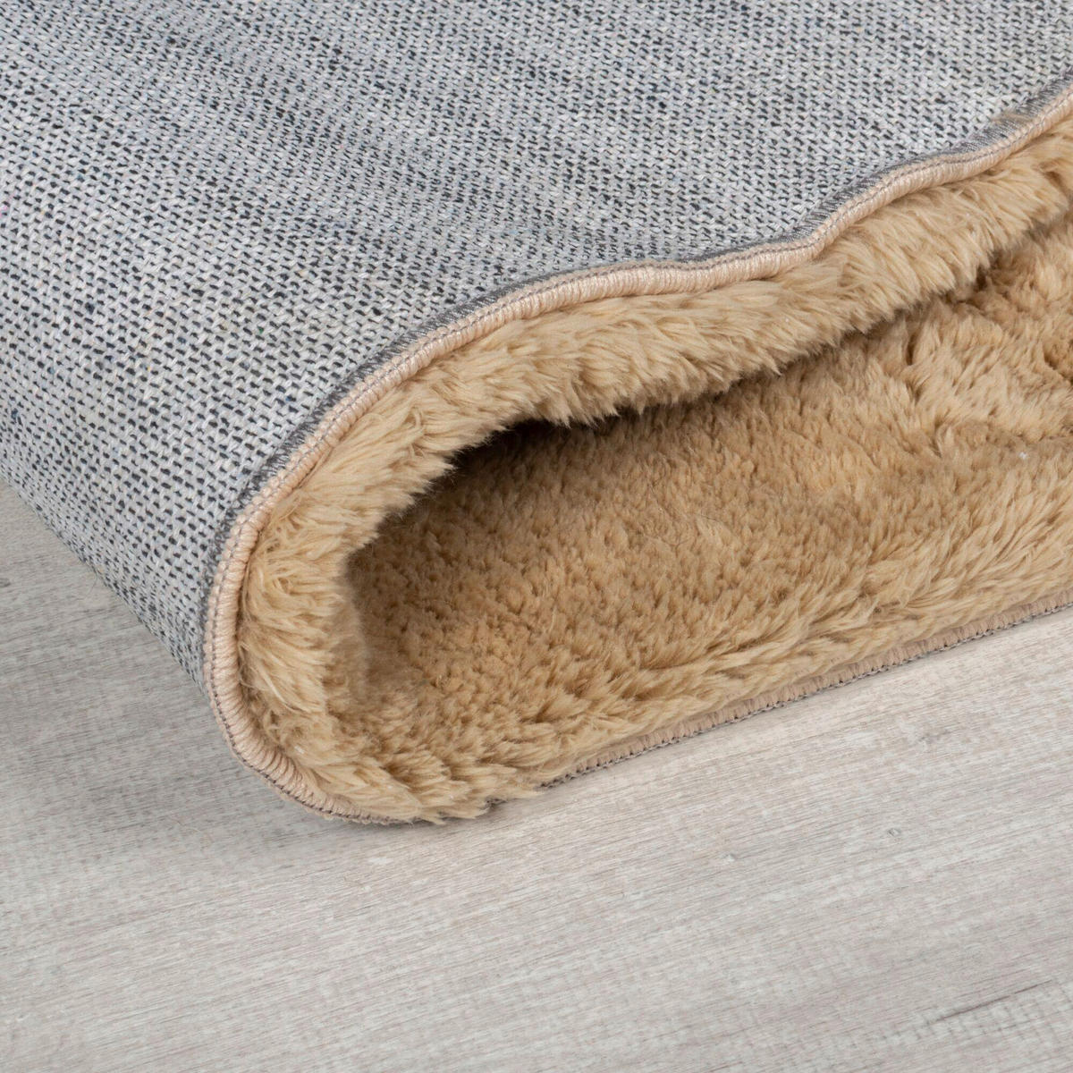 WEBTEPPICH 160/230 cm FAROE WOOL LOOK FUR Naturfarben  - Naturfarben, KONVENTIONELL, Textil (160/230cm)