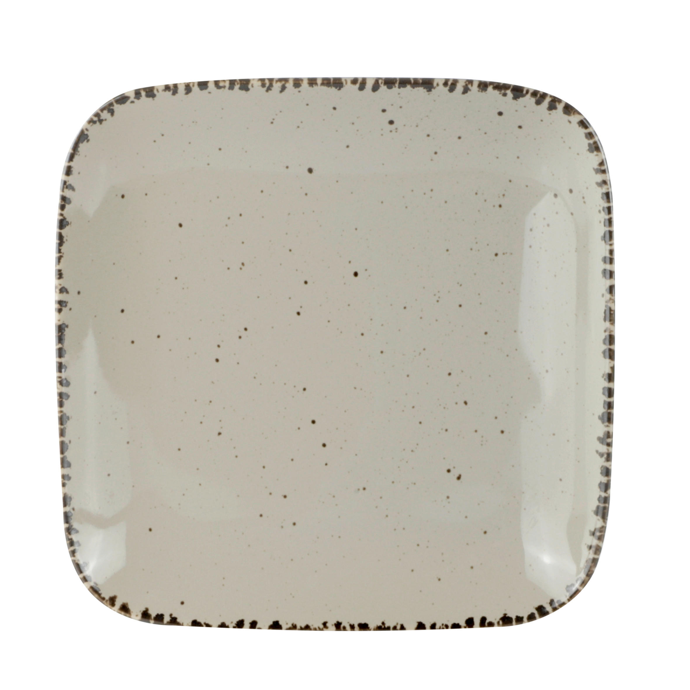 PLYTKÝ TANIER porcelán keramika 27/27 cm - taupe, Lifestyle, keramika (27/27cm) - Landscape