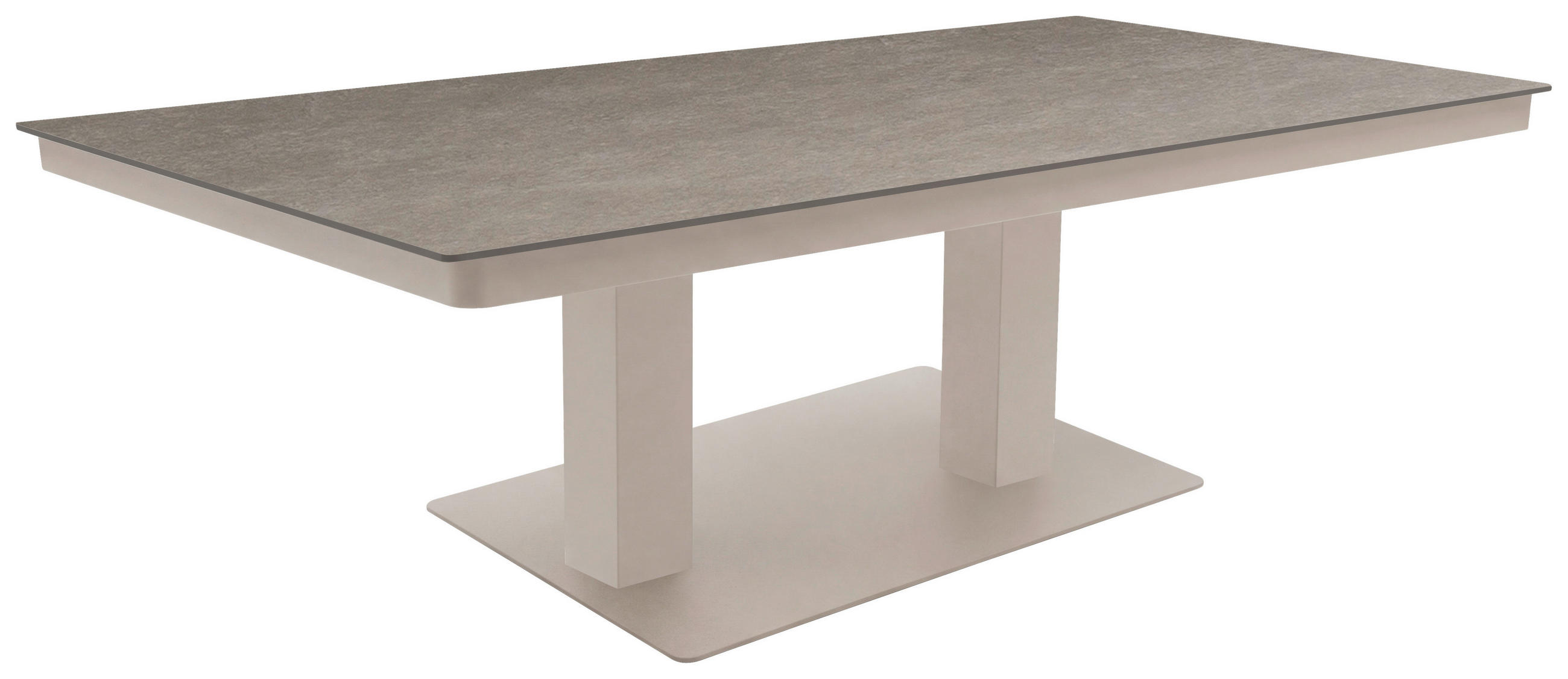 LOUNGETISCH  - Champagner, Basics, Kunststoff/Metall (160/90/52-72cm) - Tierra Outdoor