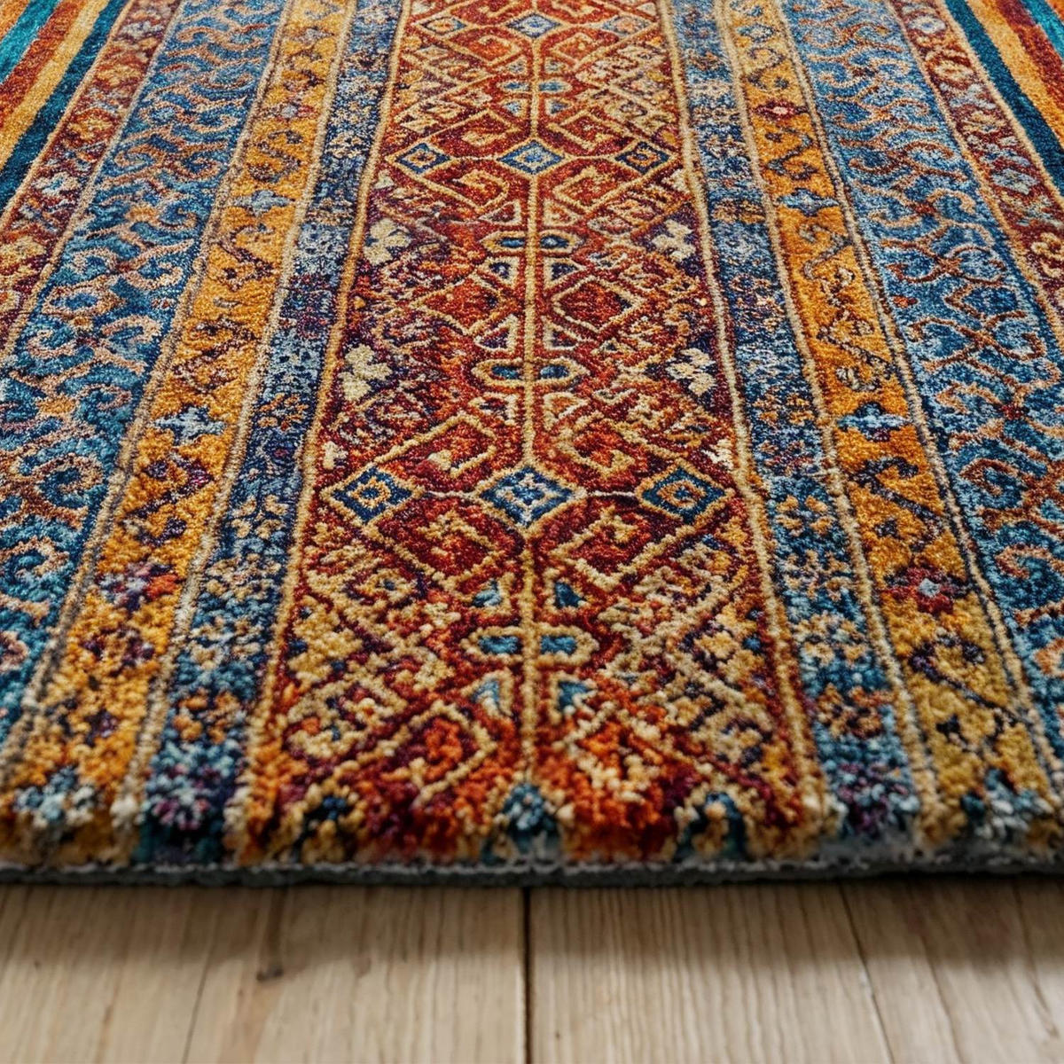 KÜCHENLÄUFER 80/190 cm Velvet Ethnic Multicolor  - Multicolor, Design, Kunststoff/Textil (80/190cm) - Esposa