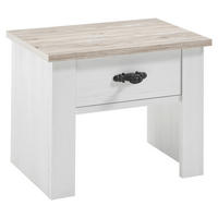 NACHTTISCH 58/45/40 cm  - Hellbraun/Schwarz, Design, Holzwerkstoff/Metall (58/45/40cm) - MID.YOU