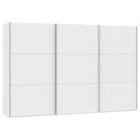 SCHWEBETÜRENSCHRANK  in Weiß  - Edelstahlfarben/Weiß, Design, Holzwerkstoff (303/195/65cm) - Boxxx