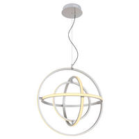 VISEČA LED-SVETILKA   //3000-6000 K/230 V/ - barve niklja/opal, Basics, kovina/umetna masa (58/150cm) - Globo