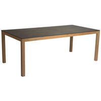 GARTENTISCH 200/100/74 cm Holz rechteckig  - Anthrazit/Teakfarben, Natur, Holz/Stein (200/100/74cm) - Stern