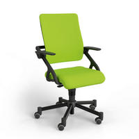JUGENDDREHSTUHL - Limette/Schwarz, Konventionell, Kunststoff/Textil (58/83-97/60cm) - Paidi