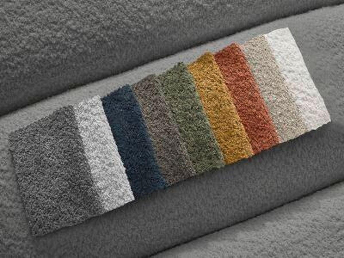 SOFAELEMENT ANNECY Bouclé Dunkelgrau  - Dunkelgrau/Schwarz, MODERN, Kunststoff/Textil (120/72/170cm)