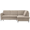 ECKSOFA Beige Chenille  - Beige/Schwarz, MODERN, Holz/Textil (241/184cm) - Carryhome