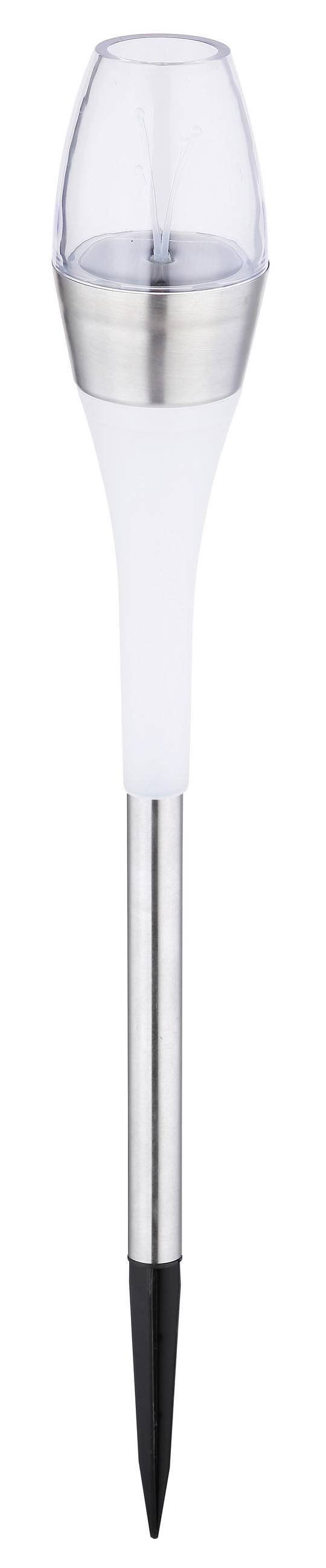 SVJETILJKA SOLARNA SOLAR  - boje oplemenjenog čelika/prozirno, Basics, metal/plastika (6,7/55cm)