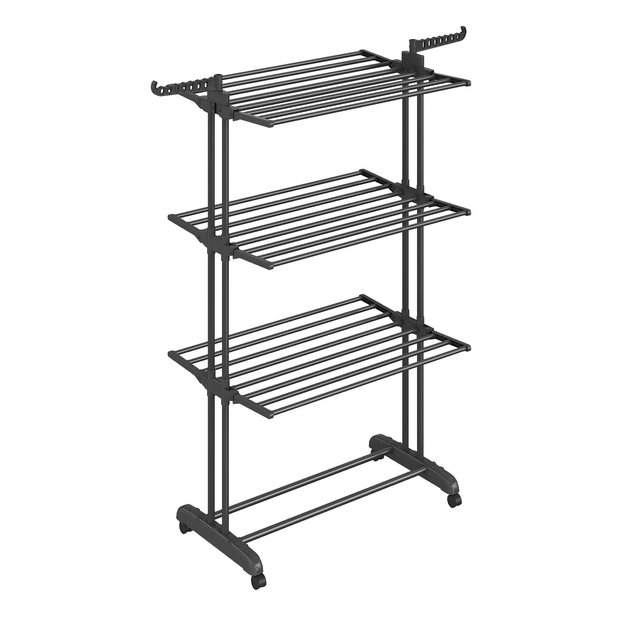 KLEIDERSTÄNDER in Schwarz 128/173/49 cm   - Schwarz, Trend, Kunststoff/Metall (128/173/49cm) - Boxxx