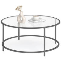 COUCHTISCH rund Schwarz  - Schwarz, Trend, Metall (84/45,5/84cm) - MID.YOU