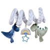 BABYSCHALENMOBILE  - Blau/Grün, Basics, Kunststoff/Textil (22cm) - Patinio