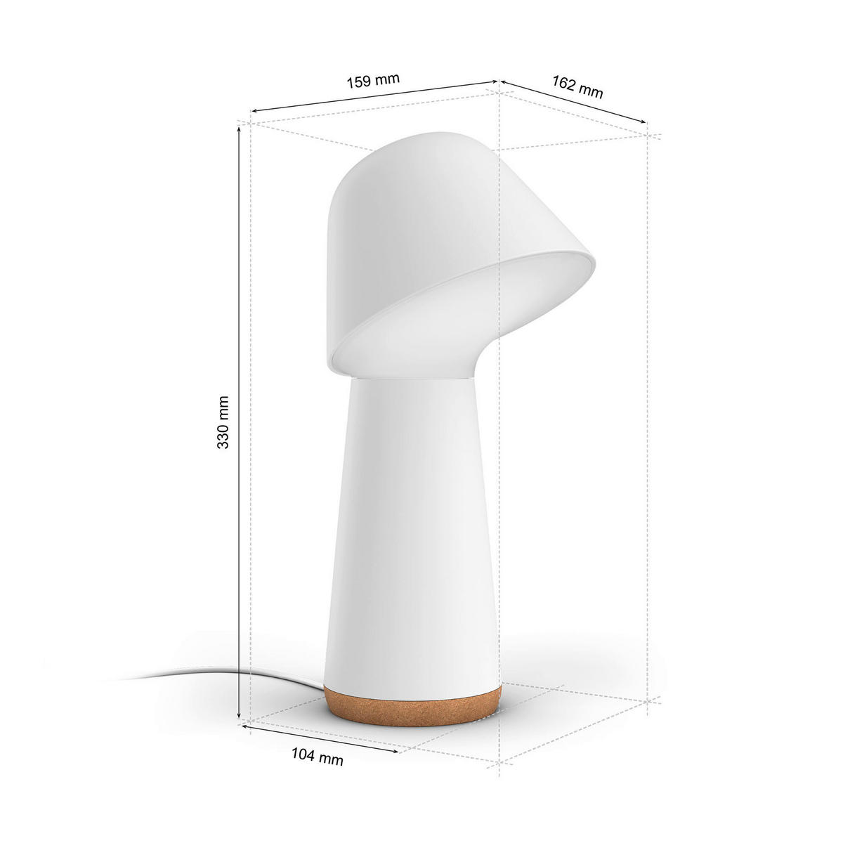 LED-TISCHLEUCHTE - Weiss, Basics, Kunststoff (15/35/14cm) - Philips HUE