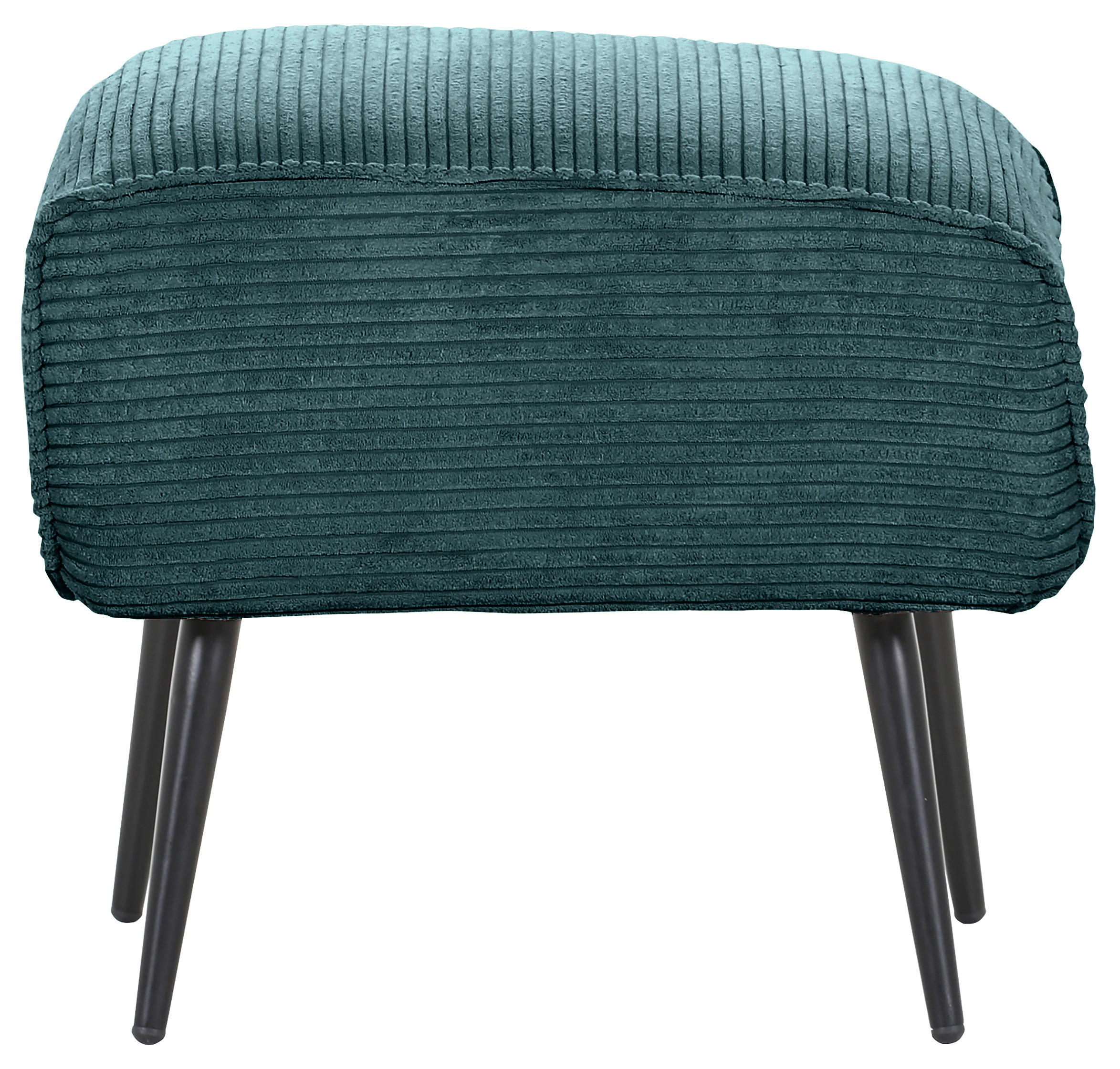 HOCKER in Textil Türkis  - Türkis/Schwarz, Design, Textil/Metall (60/49/53cm) - Landscape