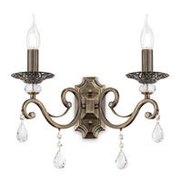 WANDLEUCHTE - Messingfarben, Trend, Glas/Metall (39/39/25cm) - MAYTONI