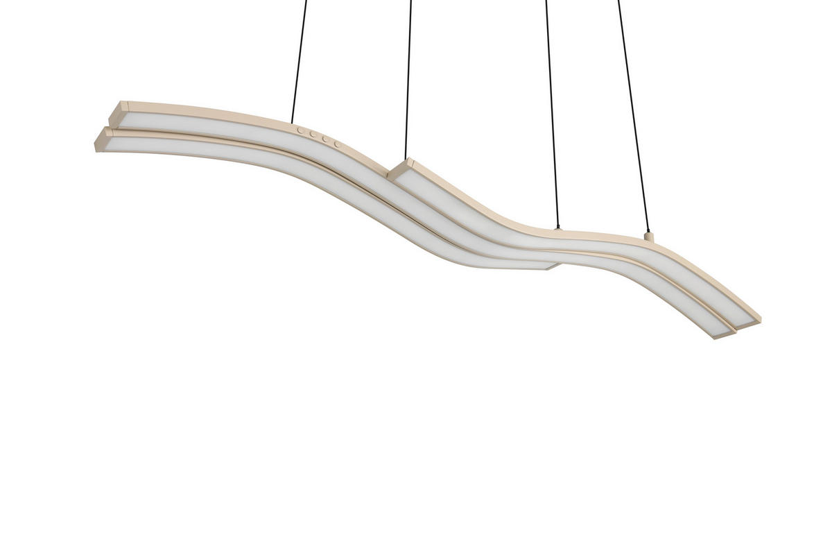 LED-HÄNGELEUCHTE Spider 130/13,8/170 cm   - Beige/Grau, Design, Metall (130/13,8/170cm) - Trio Leuchten