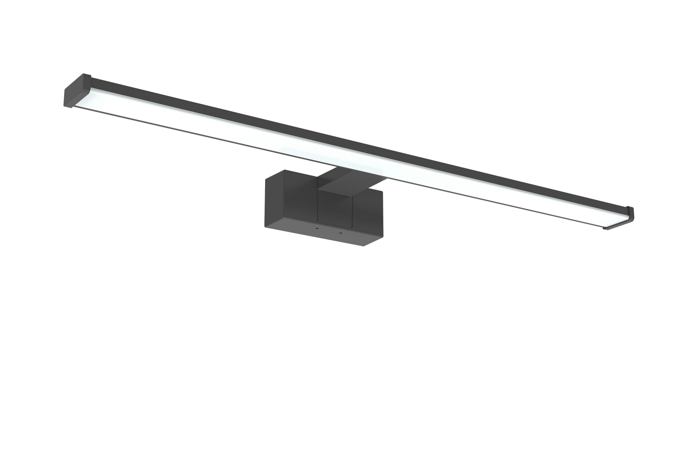 KUPAONSKA SVJETILJKA ZIDNA  - boje kroma, Basics, plastika (80/5,1/13,8cm)