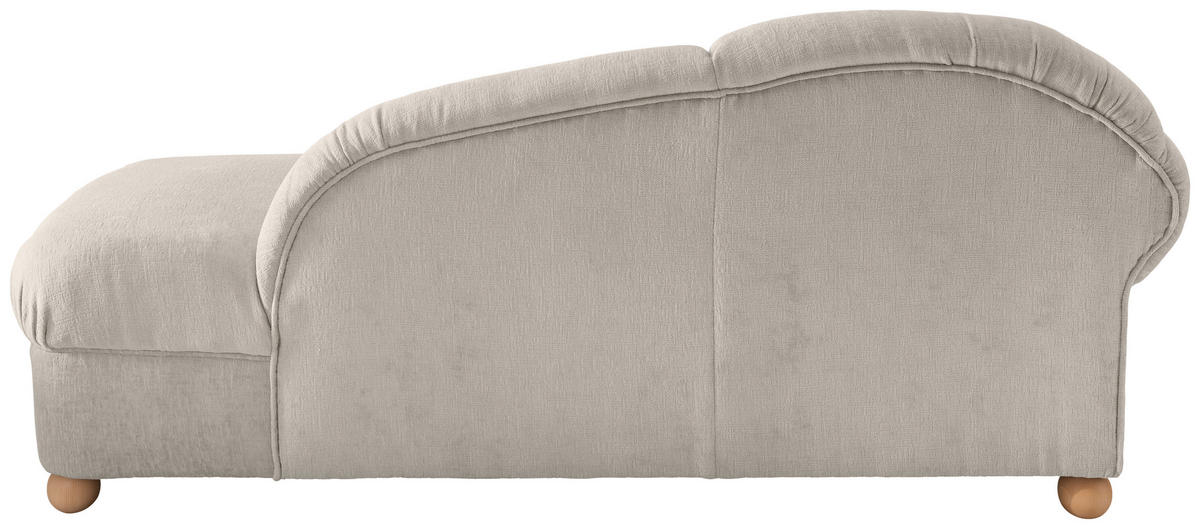 OTTOMANE in Mikrofaser Weiss  - Wildeiche/Weiss, Konventionell, Holz/Textil (86/84/190cm) - Livetastic
