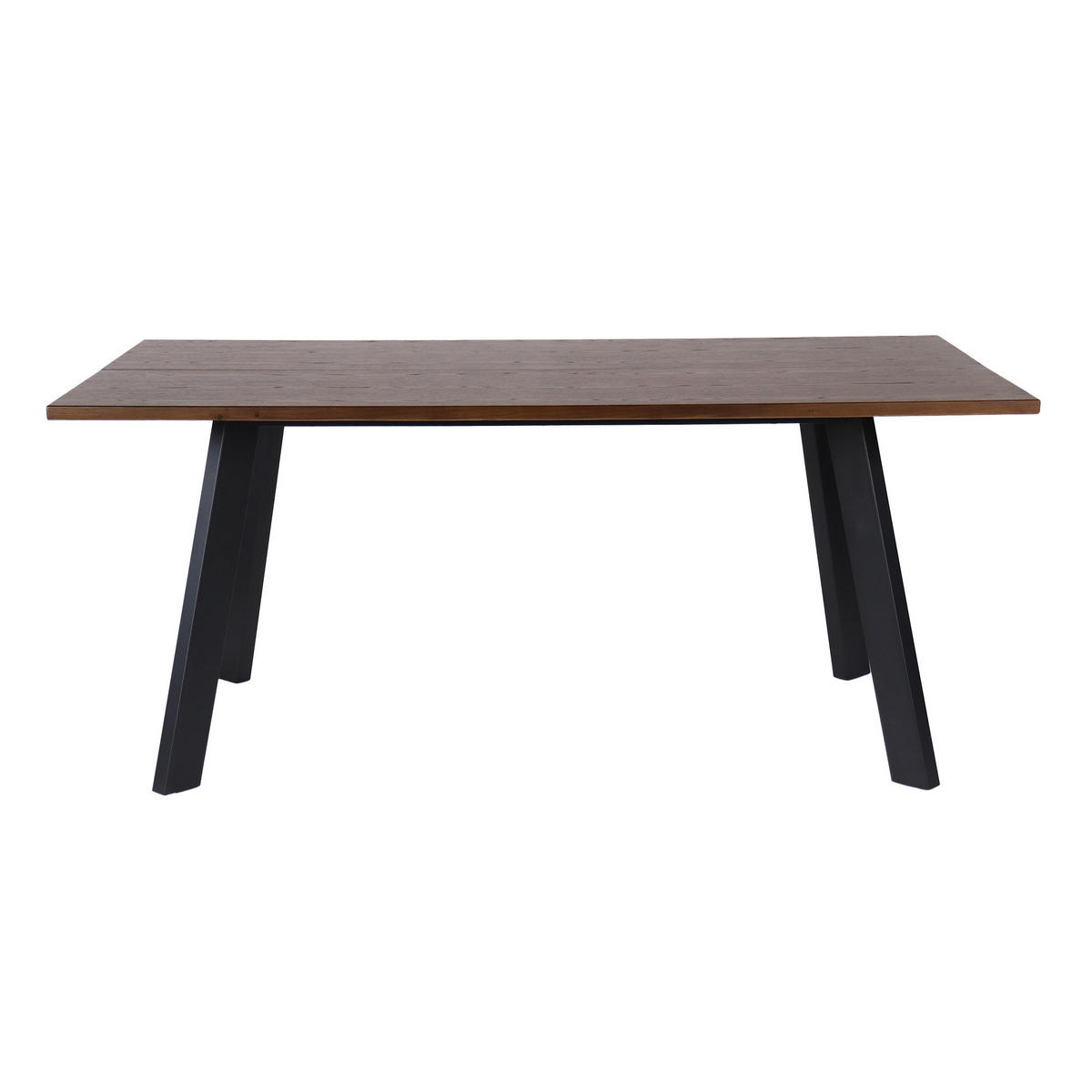 MATBORD 170/95/73 cm delar i massivt trä  trä brun  - brun/svart, Modern, metall/trä (170/95/73cm) - Niels Andersson
