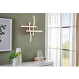 LED-DECKENLEUCHTE 47,5/47,5/9,5 cm  - Nickelfarben, KONVENTIONELL, Kunststoff/Metall (47,5/47,5/9,5cm) - Novel