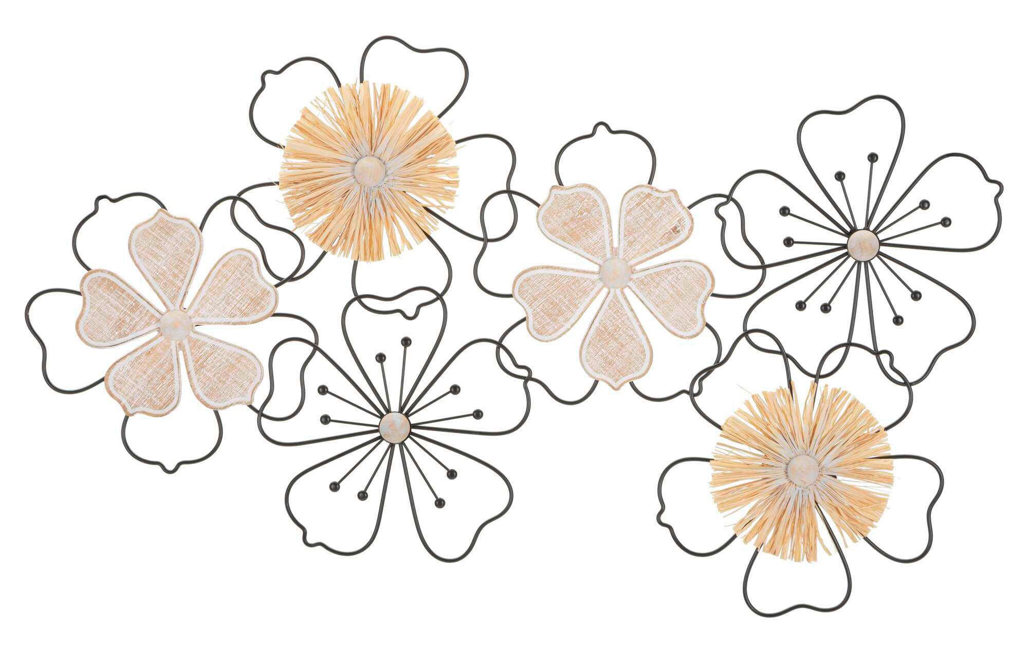 NÁSTENNÁ DEKORÁCIA 75/3,5/42 cm  - Basics, kov/kompozitné drevo (75/3,5/42cm)