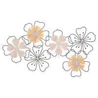 NÁSTENNÁ DEKORÁCIA 75/3,5/42 cm  - Basics, kov/kompozitné drevo (75/3,5/42cm)