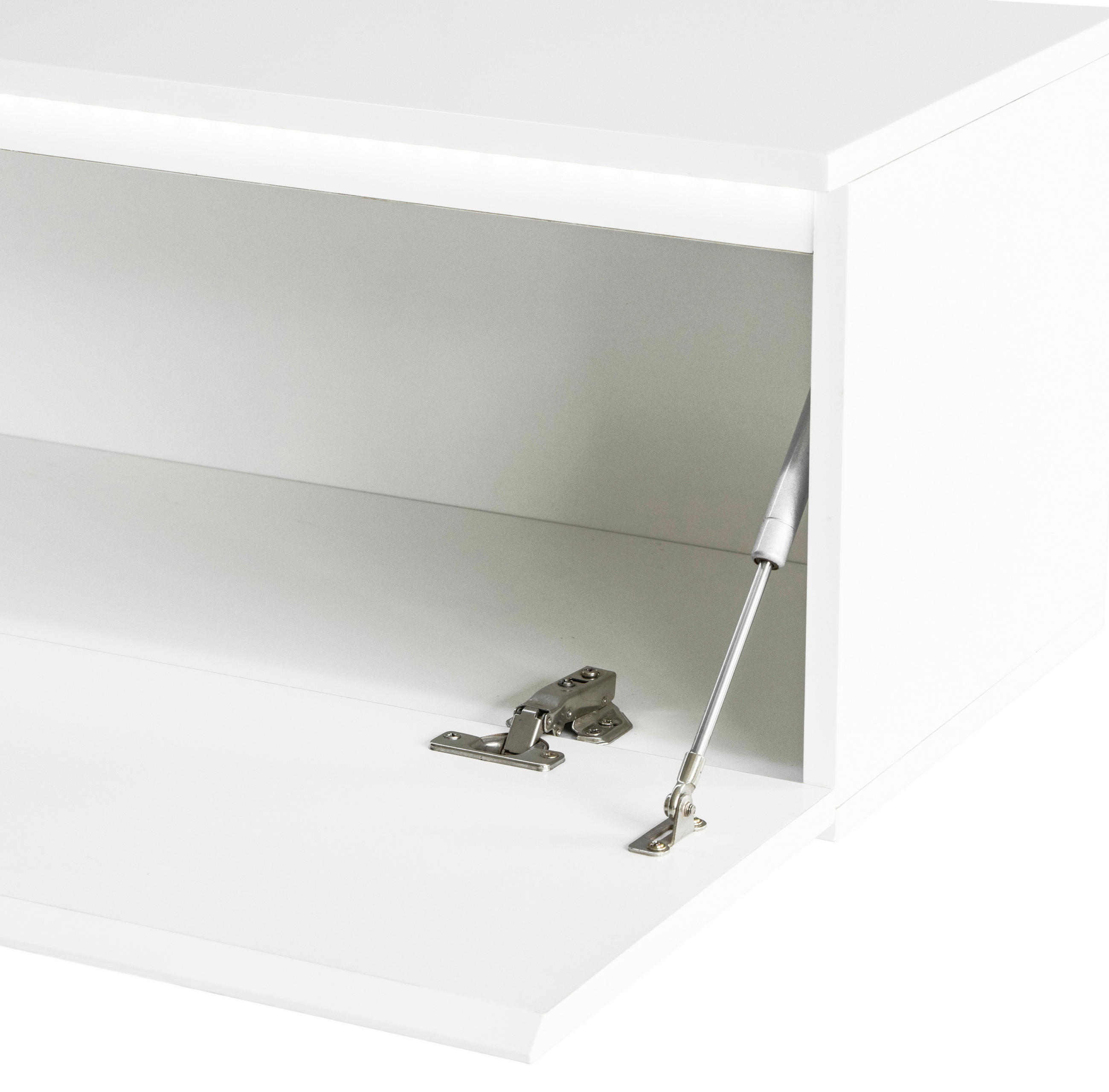 LOWBOARD  in 180/30/33 cm  - Weiß Hochglanz, Trend, Holzwerkstoff (180/30/33cm) - Xora