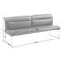 SITZBANK 203/90/74 cm in Schwarz, Edelstahlfarben - Edelstahlfarben/Schwarz, Design, Leder/Metall (203/90/74cm) - Joop! SITZBANK 203/90/74 cm in Schwarz, Edelstahlfarben - Edelstahlfarben/Schwarz, Design, Leder/Metall (203/90/74cm) - Joop!