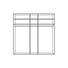 KLEIDERSCHRANK in massiv Eiche Dunkelbraun, Eichefarben - Eichefarben/Dunkelbraun, Design, Glas/Holz (253,2/224,8/62cm) - NOVEL