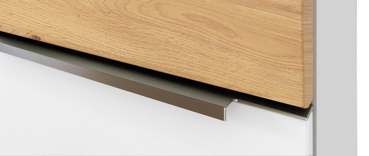 UNTERSCHRANK 40/54/35 cm   - Wildeiche/Edelstahlfarben, Trend, Holzwerkstoff/Metall (40/54/35cm) - Held