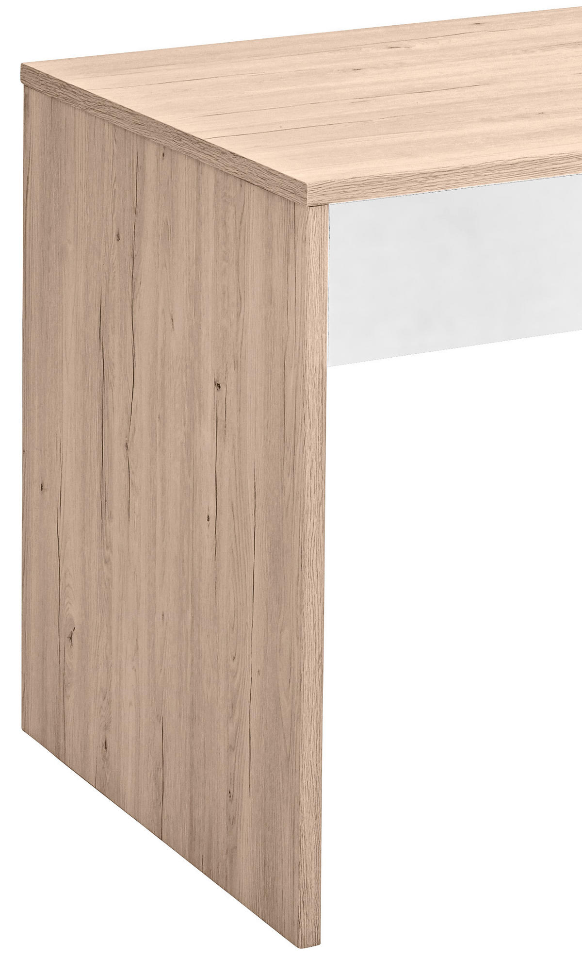 JUGENDSCHREIBTISCH Wimex CARIBA 140/72/70 cm  - Eichefarben/Weiß, Design, Holzwerkstoff (140/72/70cm) - MID.YOU