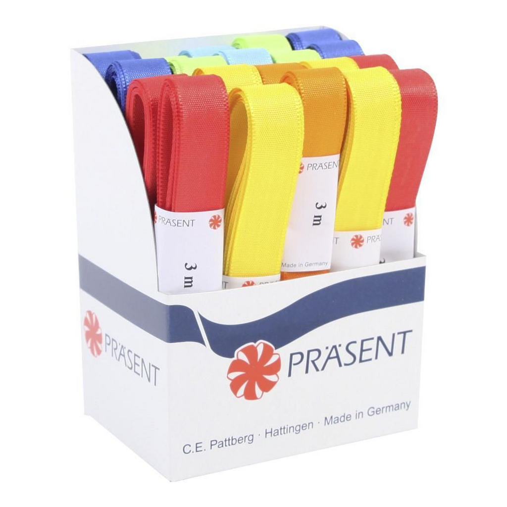 Geschenkband Europa Versch. Farben Textil 1,5x300 cm