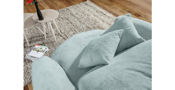 SESSEL in Plüsch Mintgrün  - Schwarz/Mintgrün, KONVENTIONELL, Textil/Metall (115/72/115cm) - Carryhome