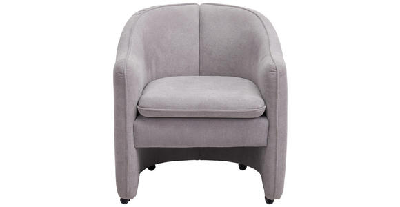 SESSEL in Textil Grau - Chromfarben/Grau, KONVENTIONELL, Kunststoff/Textil (69/78/60cm) - Venda