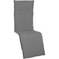 PODLOŽKA NA RELAXAČNÍ KŘESLO, 170/52/8 cm - černá, Design, textil (170/52/8cm) - Gardenson