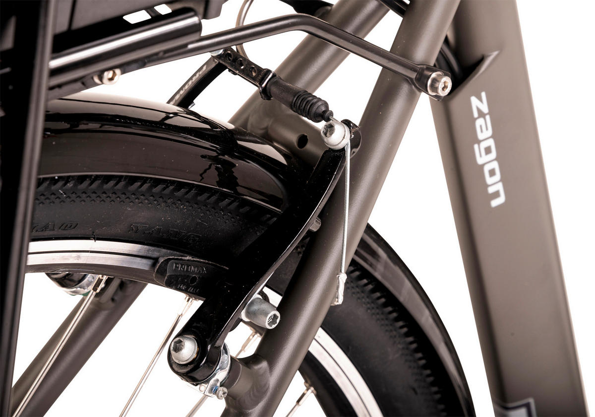 ELEKTROFAHRRAD - Grau, Basics, Metall (21/116/188cm) - Atrigo